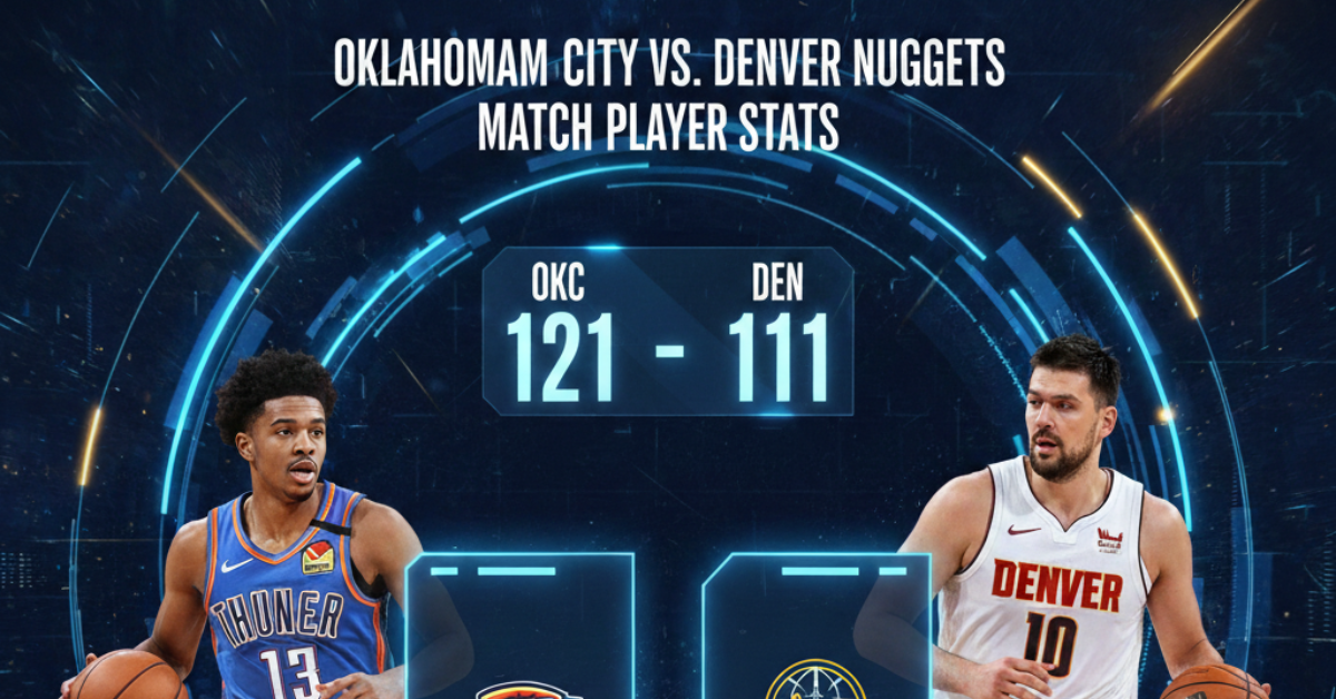 Oklahoma City Thunder vs Denver Nuggets Match Player Stats