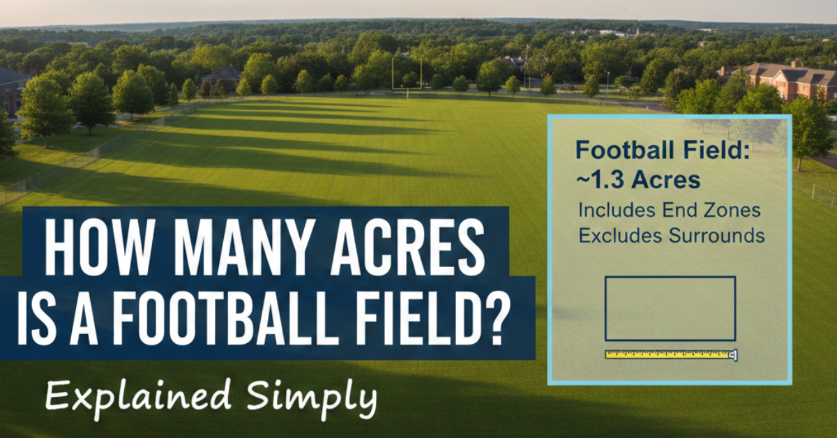 How Many Acres Is a Football Field? Explained Simply