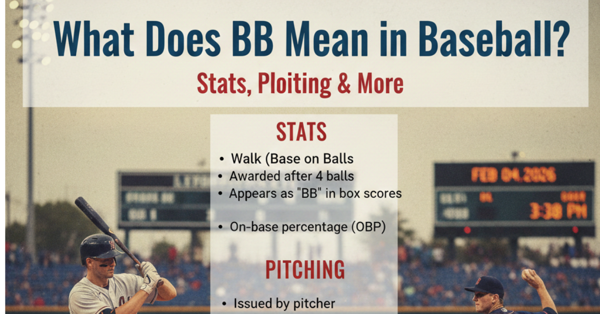 What Does BB Mean in Baseball? Stats, Pitching & More