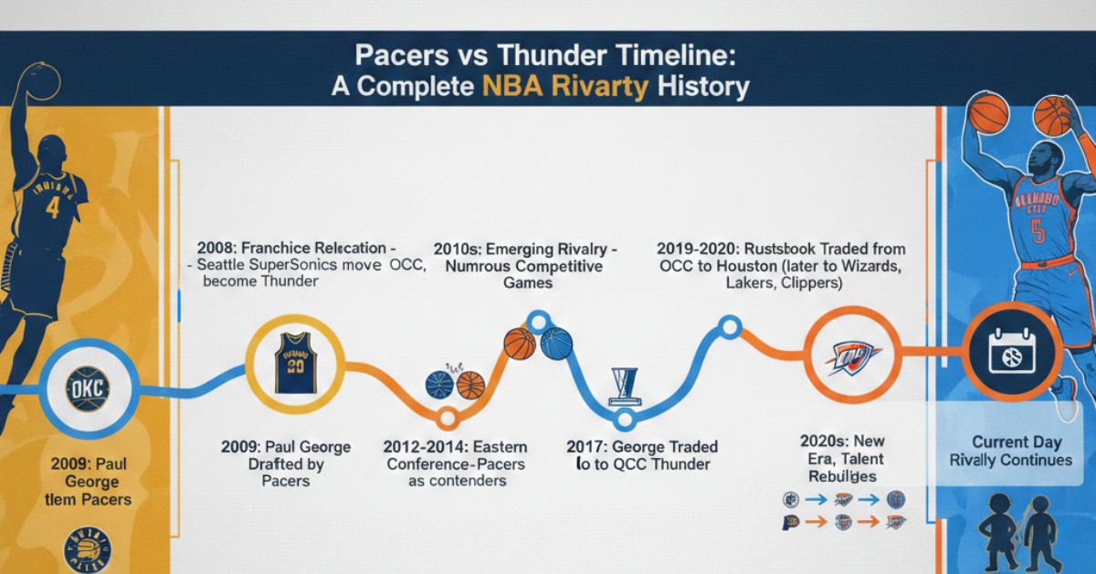 Pacers vs Thunder Timeline: A Complete NBA Rivalry History