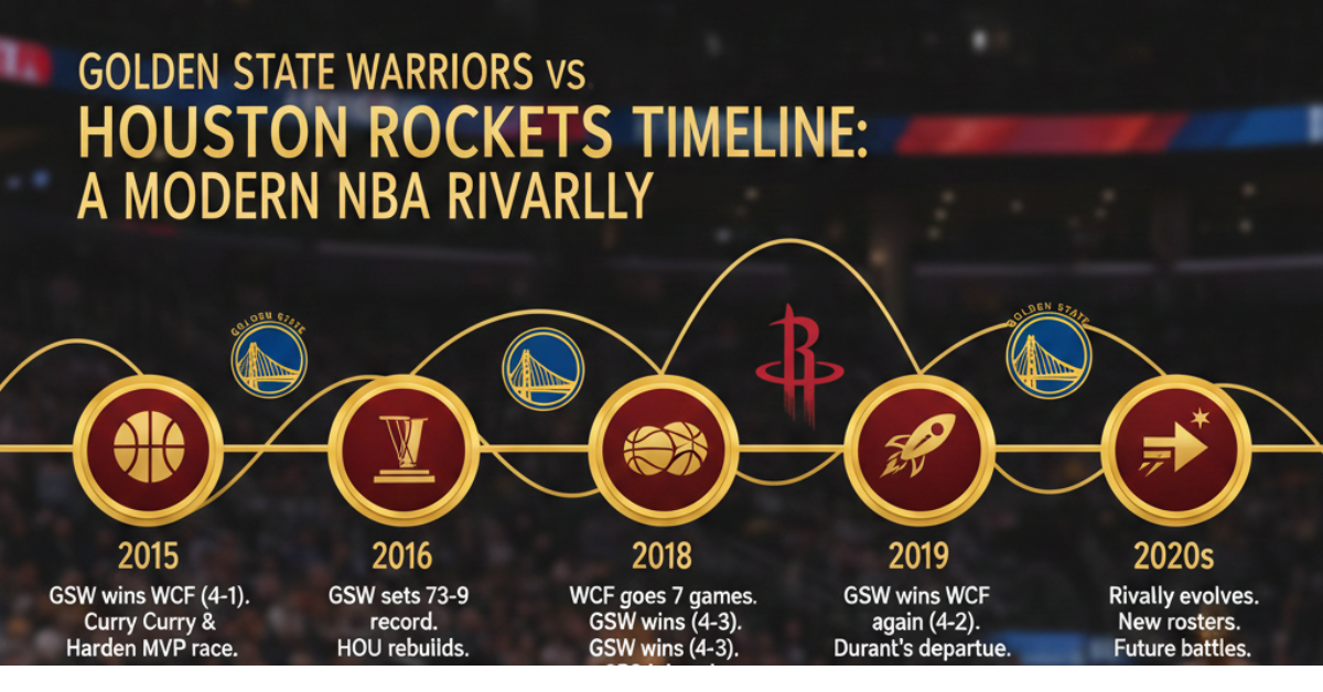 Golden State Warriors vs Houston Rockets Timeline: A Modern NBA Rivalry