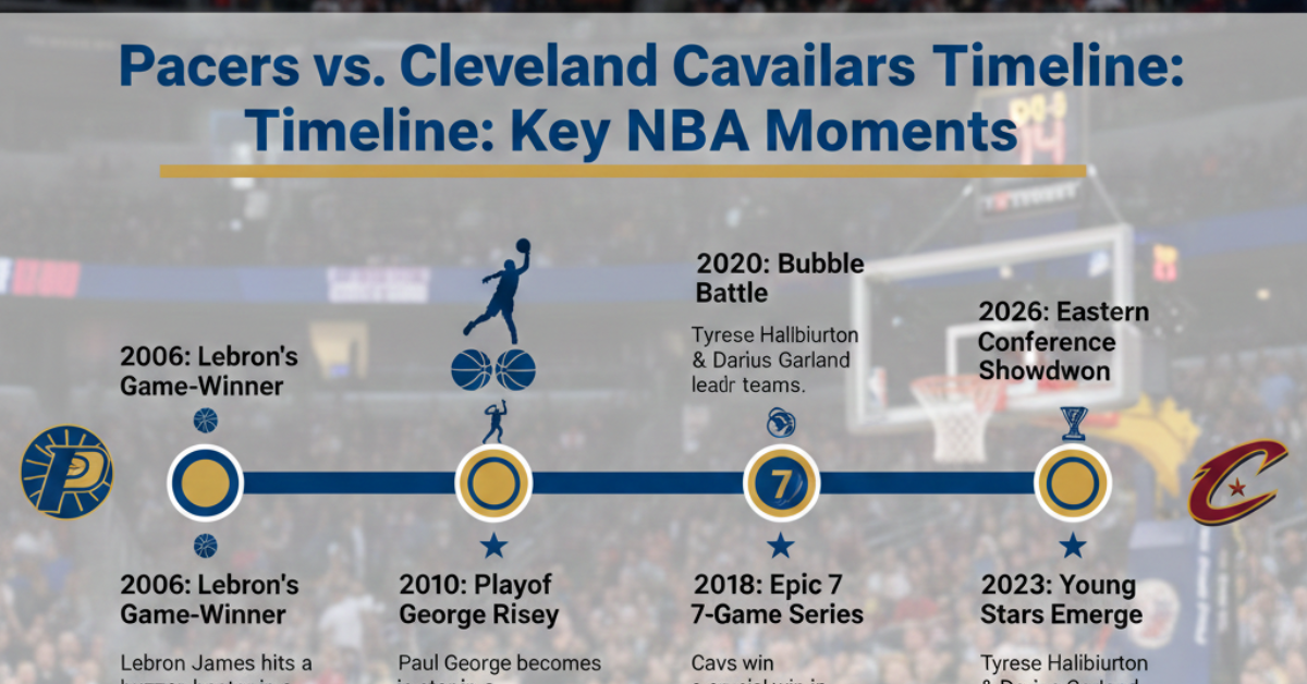 Pacers vs Cleveland Cavaliers Timeline: Key NBA Moments