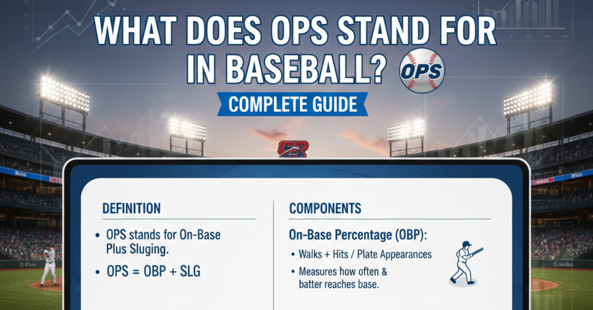 What Does OPS Stand for in Baseball? Complete Guide