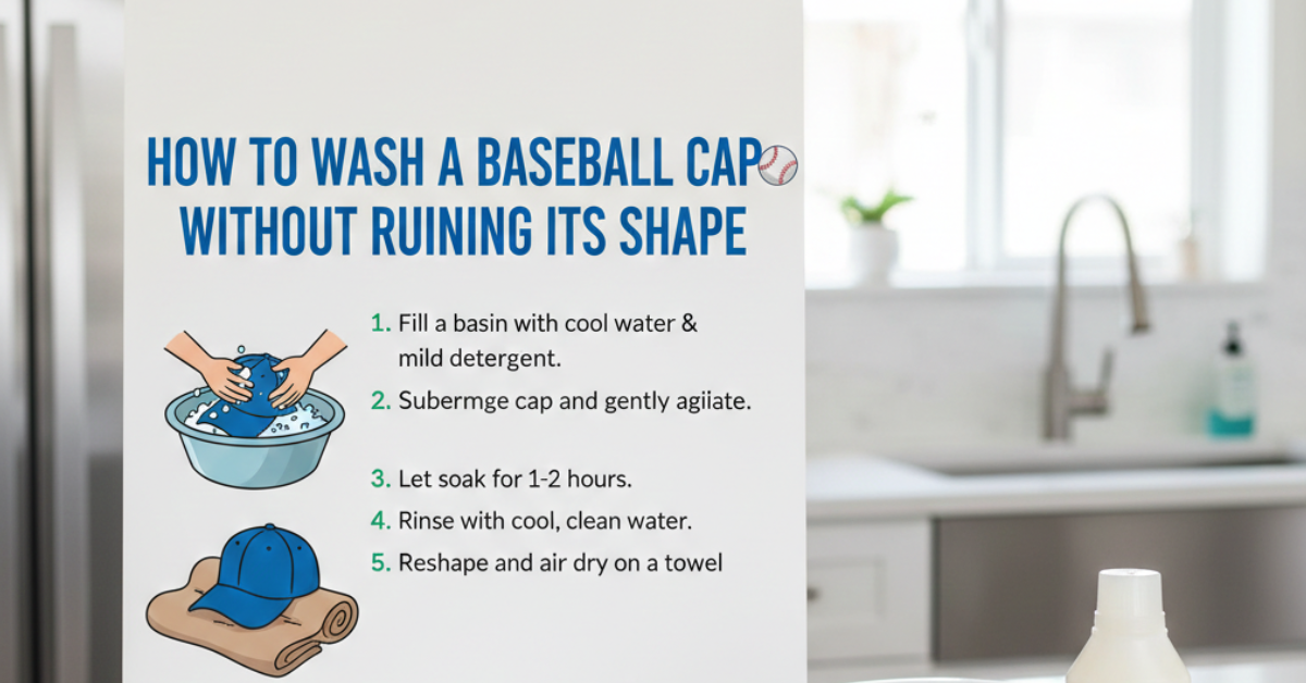 How to Wash a Baseball Cap Without Ruining Its Shape