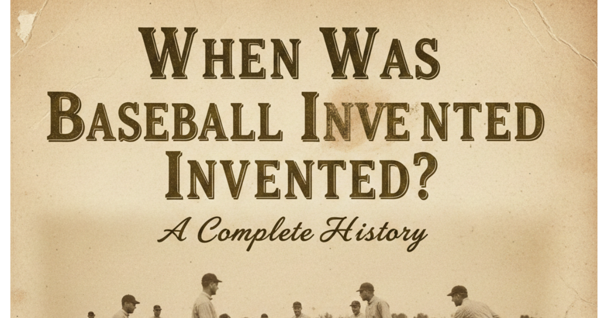 When Was Baseball Invented? A Complete History