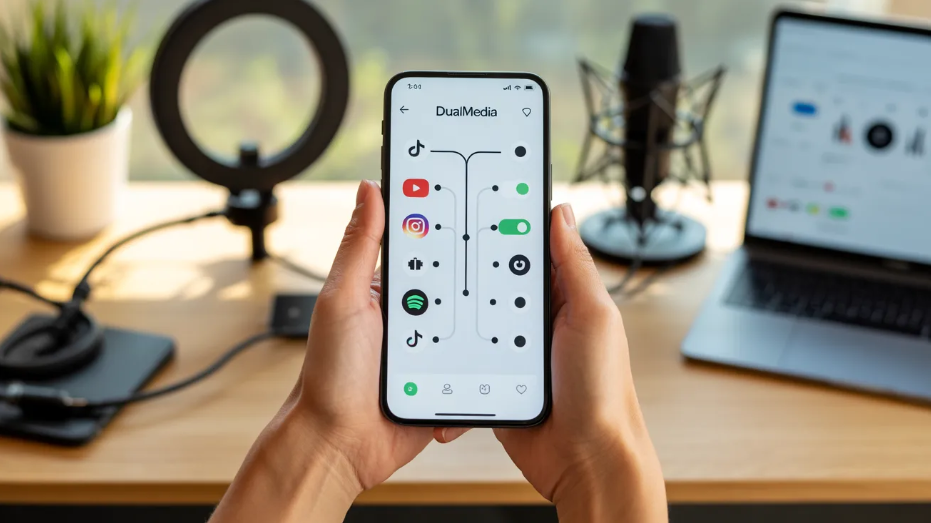 application mobile dualmedia
