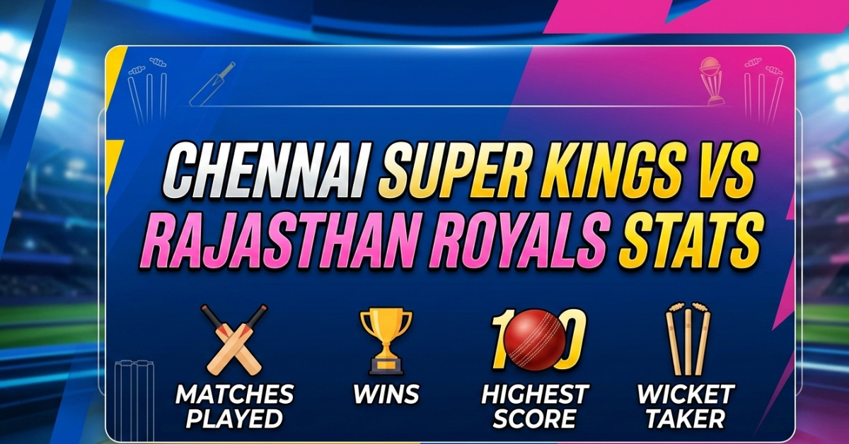 Chennai Super Kings vs Rajasthan Royals Stats: Complete Rivalry Breakdown