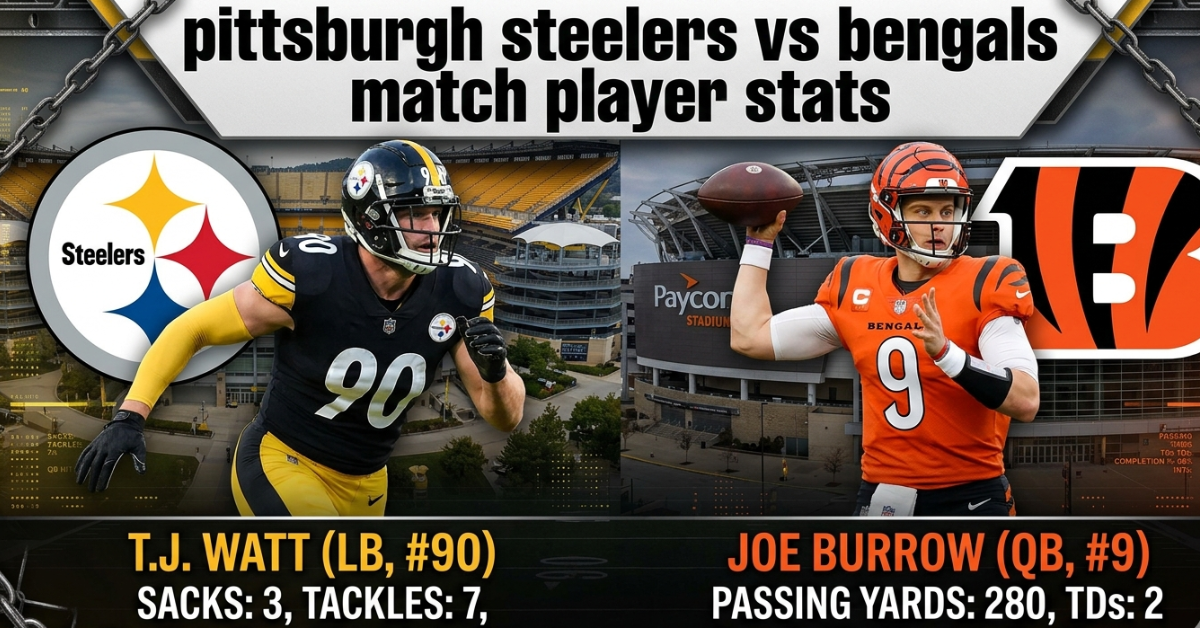 Pittsburgh Steelers vs Bengals Match Player Stats: Complete Breakdown