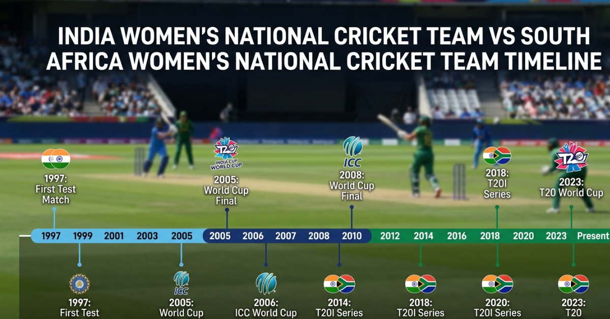India Women's National Cricket Team vs South Africa Women's National Cricket Team Timeline