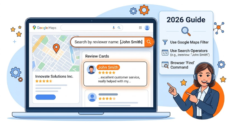 google reviews search by name