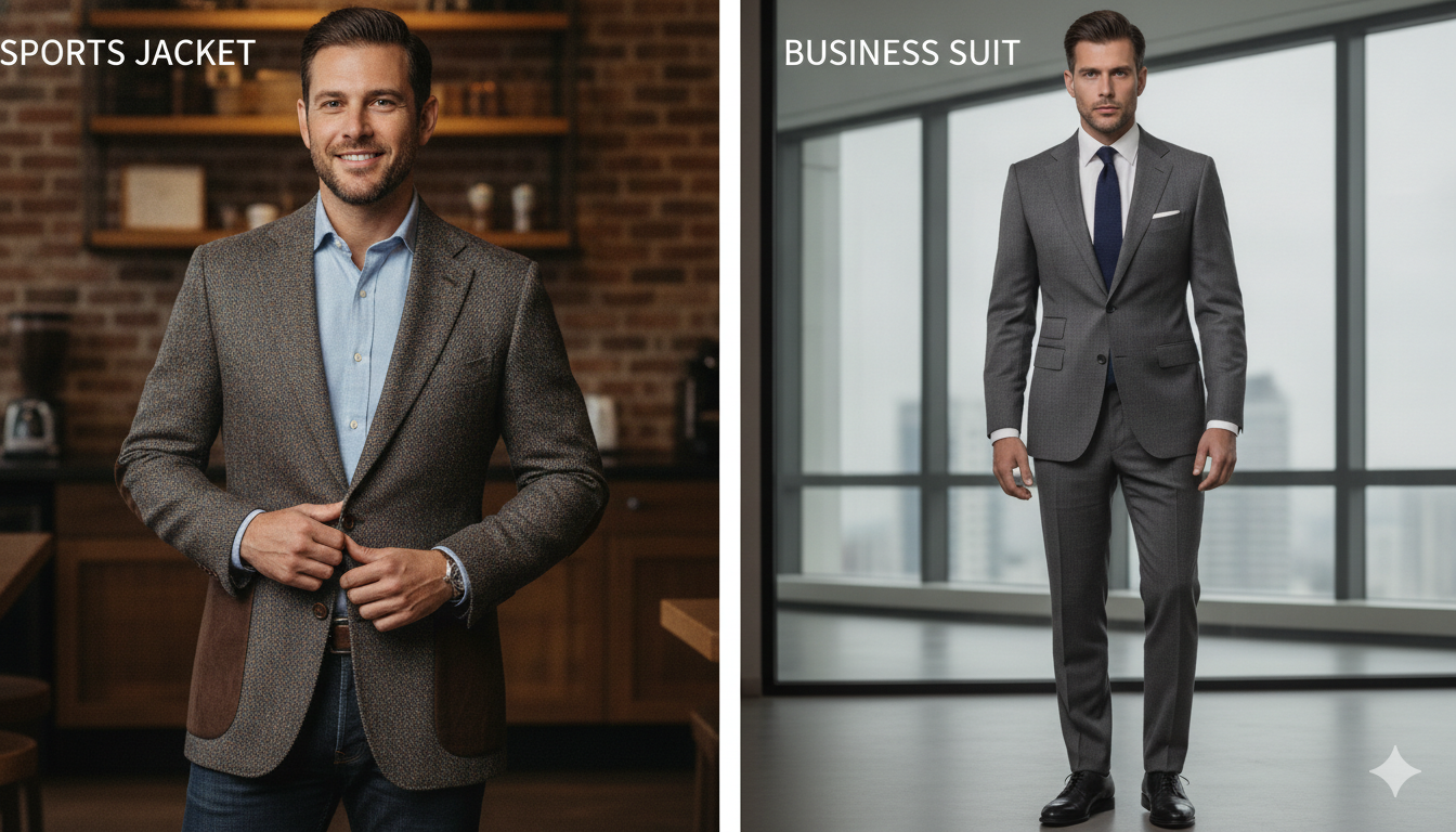 Sports Jacket vs Business Suit